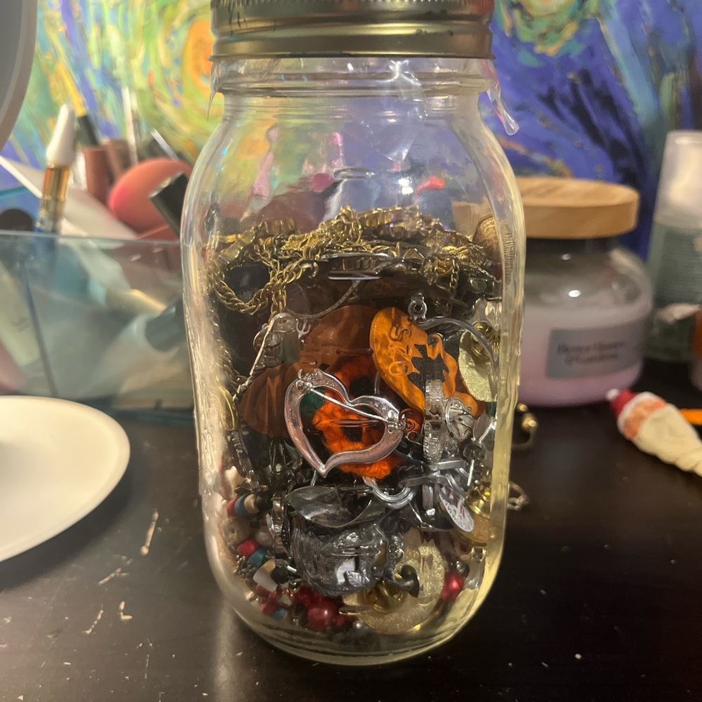 Large and small jewelry jar